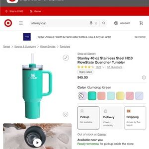 Stanley Gumdrop Green Quencher Tumbler